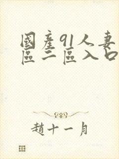 国产91人妻一区二区入口