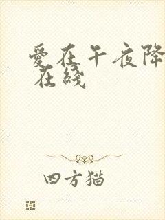 爱在午夜降临前 在线