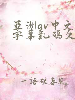 亚洲av中文字字幕乱码久久