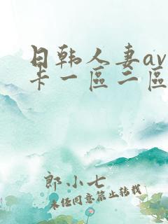 日韩人妻av不卡一区二区三区