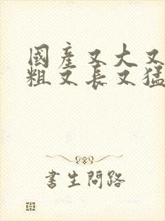 国产又大又爽又粗又长又猛又黄