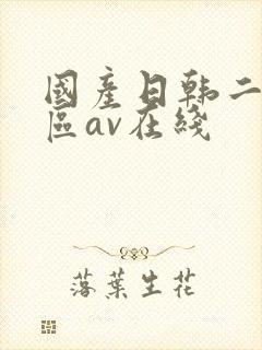 国产日韩二区三区av在线