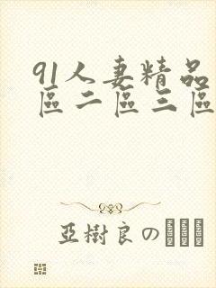 91人妻精品一区二区三区