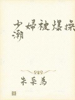 少妇被爆操到高潮