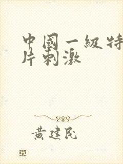 中国一级特黄大片刺激