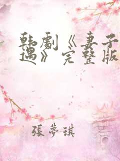 韩剧《妻子的外遇》完整版