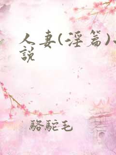 人妻(淫篇)小说