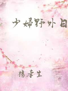 少妇野外日b