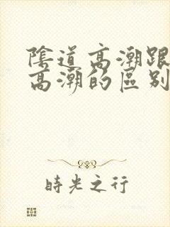 阴道高潮跟阴蒂高潮的区别