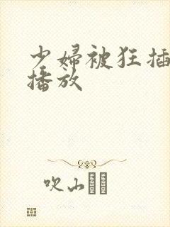 少妇被狂插在线播放