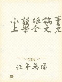 小说砸锅卖铁去上学全文免费阅读