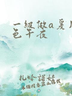 一级做a爰片性色午夜