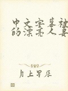 中文字幕被侵犯的漂亮人妻