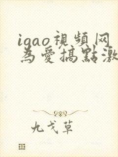 igao视频网为爱搞点激情一区二区