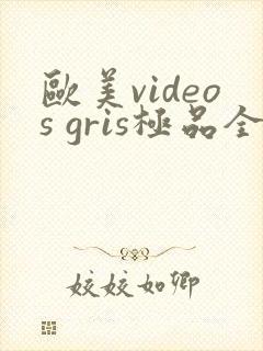 欧美videos gris极品全集