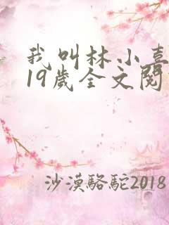 我叫林小喜今年19岁全文阅读