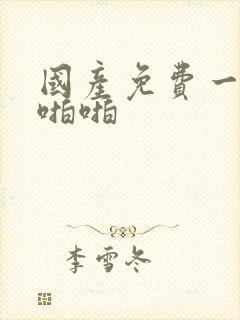 国产免费一级片啪啪