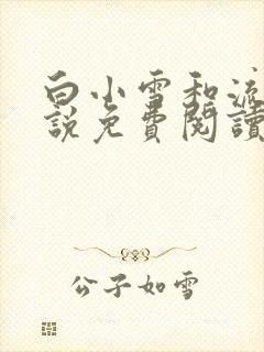 白小雪和流年小说免费阅读