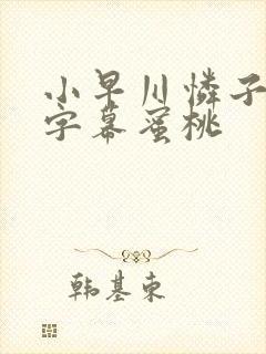 小早川怜子中文字幕蜜桃