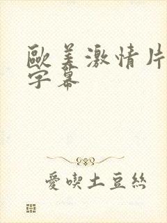 欧美激情片中文字幕