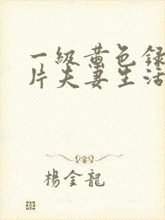 一级黄色录像影片夫妻生活影片