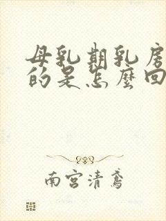 母乳期乳房软软的是怎么回事