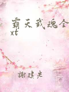霸天武魂全文txt