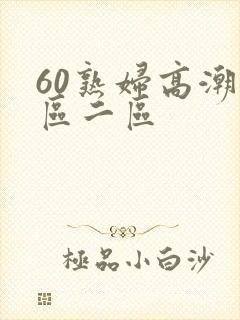 60熟妇高潮一区二区