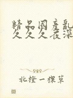 精品国产乱码久久久久夜深