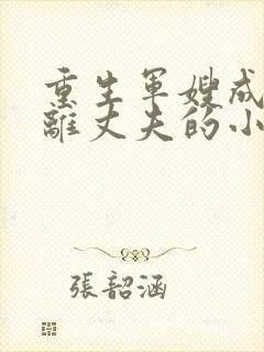 重生军嫂成全远离丈夫的小说