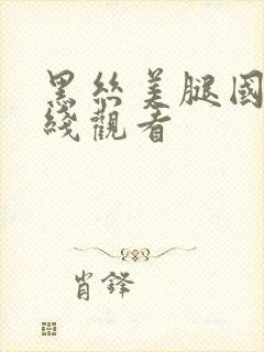 黑丝美腿国产在线观看