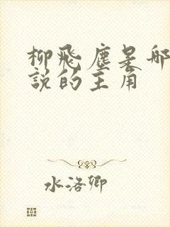 柳飞尘是哪部小说的主角