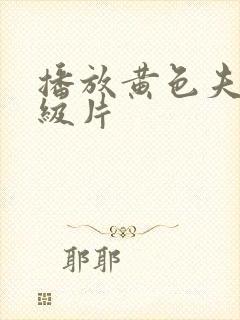 播放黄色夫妻一级片