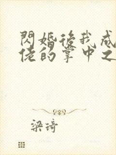 闪婚后我成了大佬的掌中之物女主