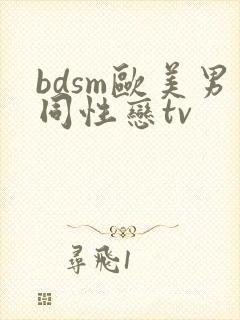 bdsm欧美男同性恋tv