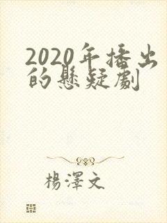 2020年播出的悬疑剧