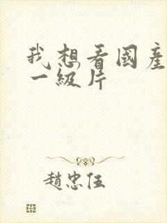 我想看国产黄色一级片