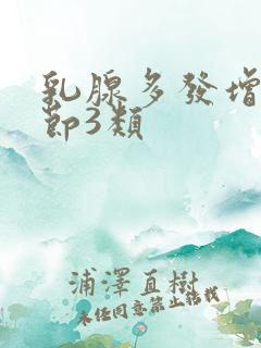 乳腺多发增生结节3类