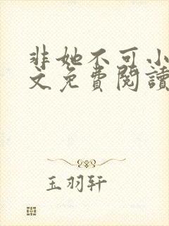 非她不可小说全文免费阅读沈遇