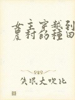 女主穿越到古代农村的种田文