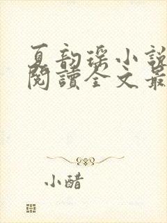 夏韵瑶小说免费阅读全文最新章节