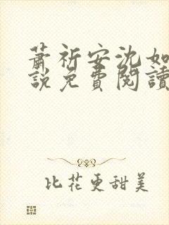 萧祈安沈如枝小说免费阅读最新章节