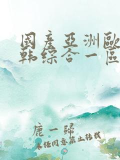 国产亚洲欧美日韩综合一区