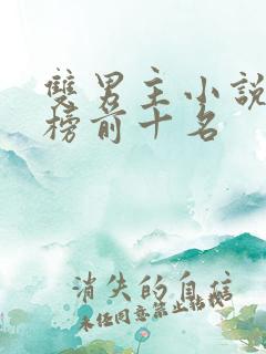 双男主小说排行榜前十名