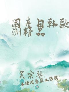 国产日韩欧美亚洲精品