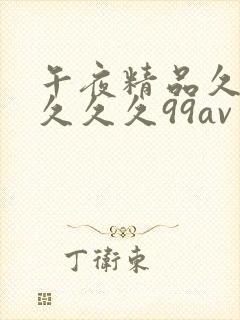 午夜精品久久久久久久99av