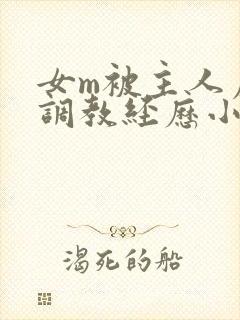 女m被主人虐玩调教经历小说