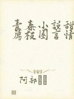 青春小说甜文推荐校园言情