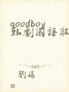 goodboy韩剧国语版全集剧情