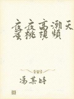 夜夜高潮天天爽蜜桃视频